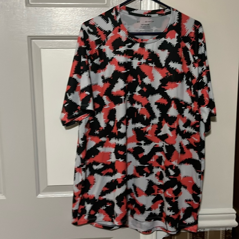 Under Armour Tech Tee Camo AOP Gym Running Cycling Men’s XXL